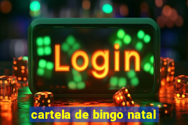 cartela de bingo natal